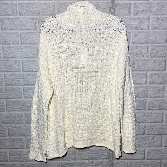 NWT MSRP 268 Eileen Fisher Organic Cotton Funnel-Neck Sweater - Picture 6 of 9